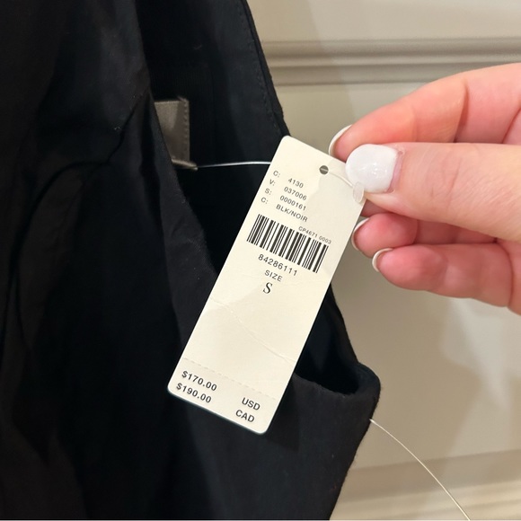 NWT Anthropologie Halter Slit Fringe Midi Dress Black - Picture 5 of 5